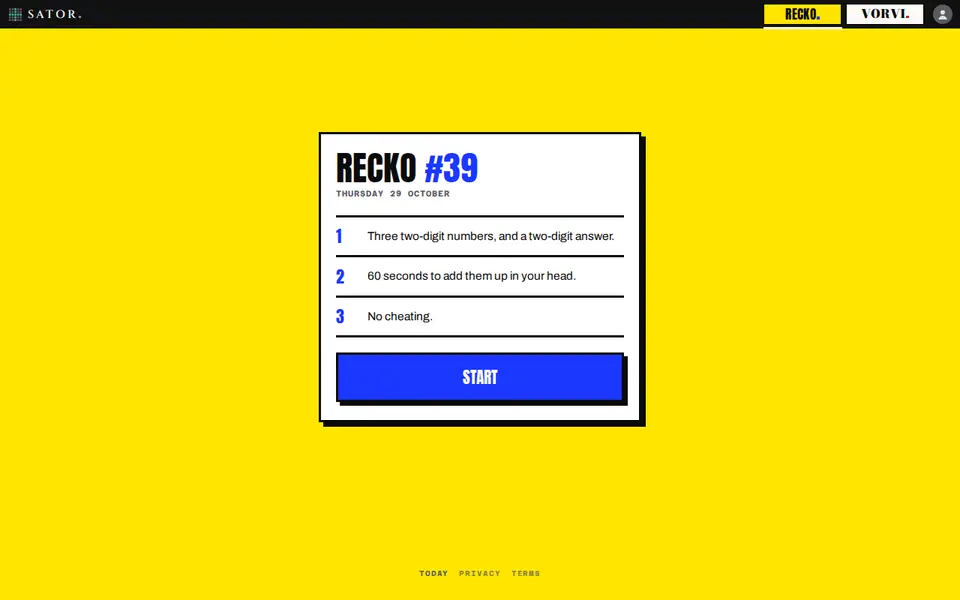 Screenshot of Recko