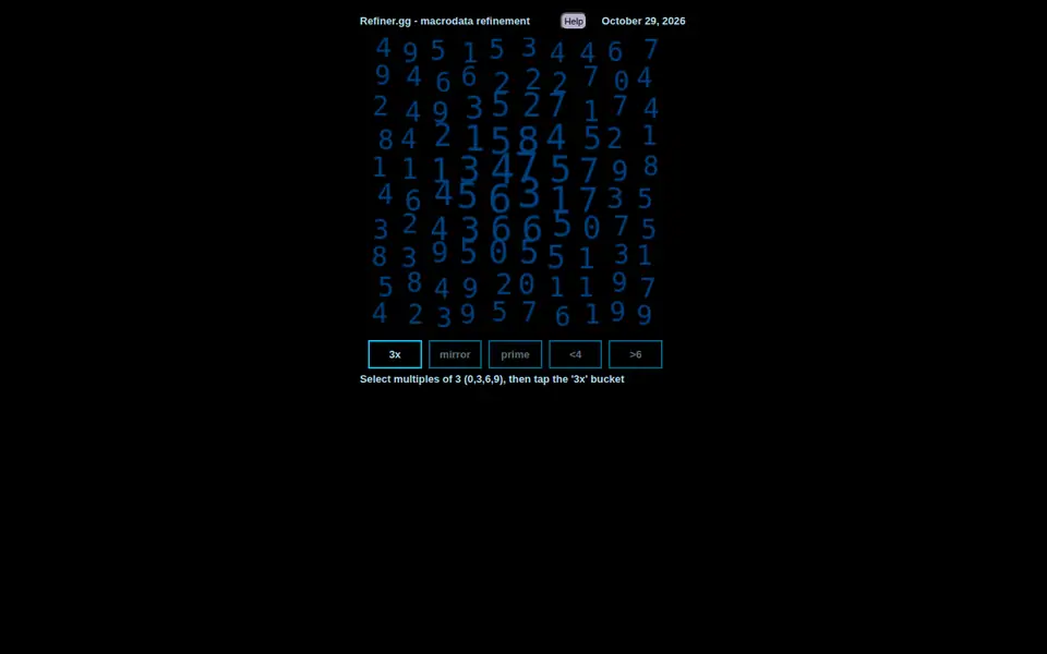 Screenshot of Refiner