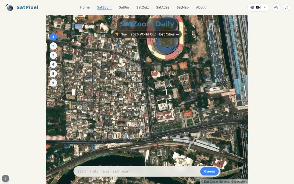 Screenshot of SatZoom