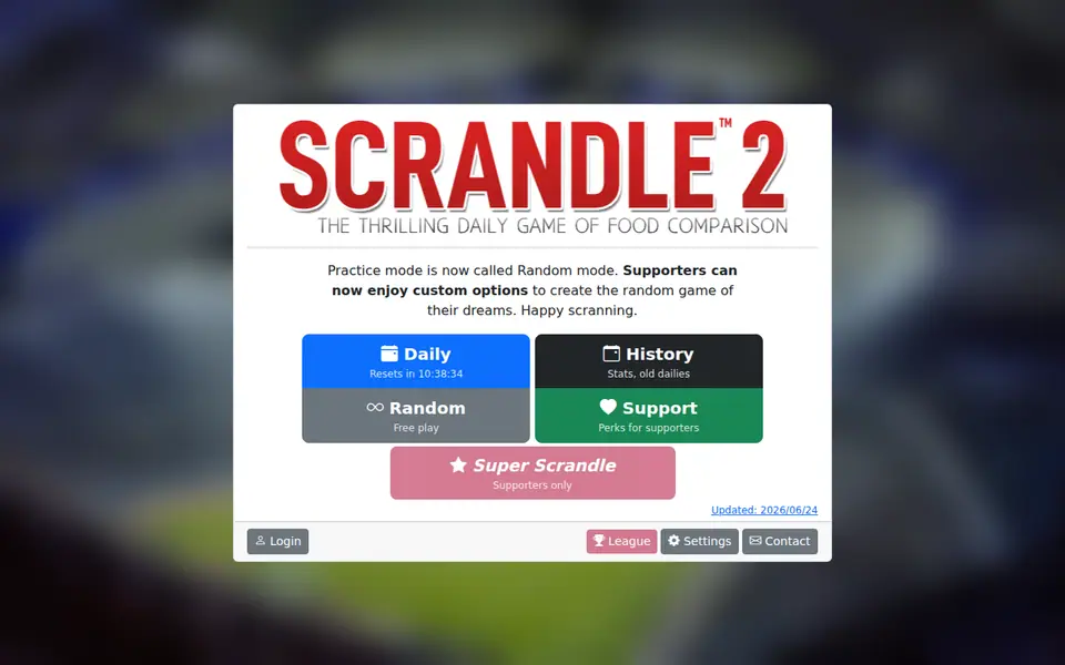 Screenshot of Scrandle