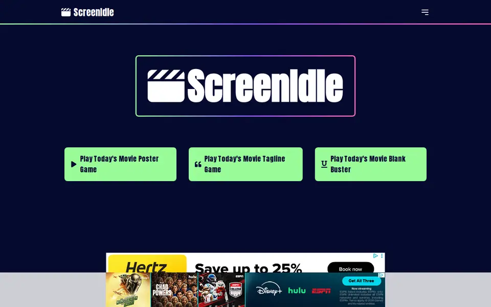 Screenshot of ScreenIdle