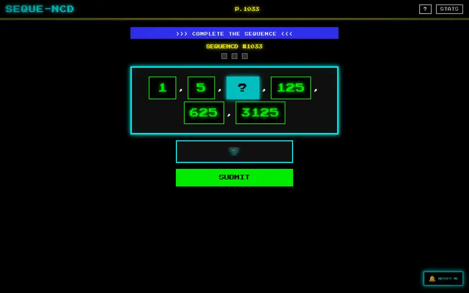 Screenshot of SEQUE-NCD