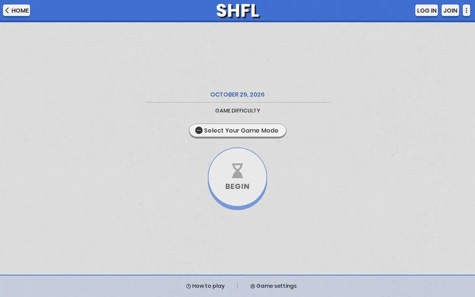 Screenshot of SHFL