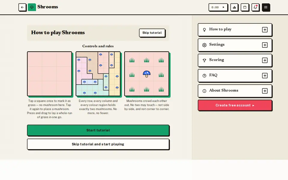 Screenshot of Shrooms