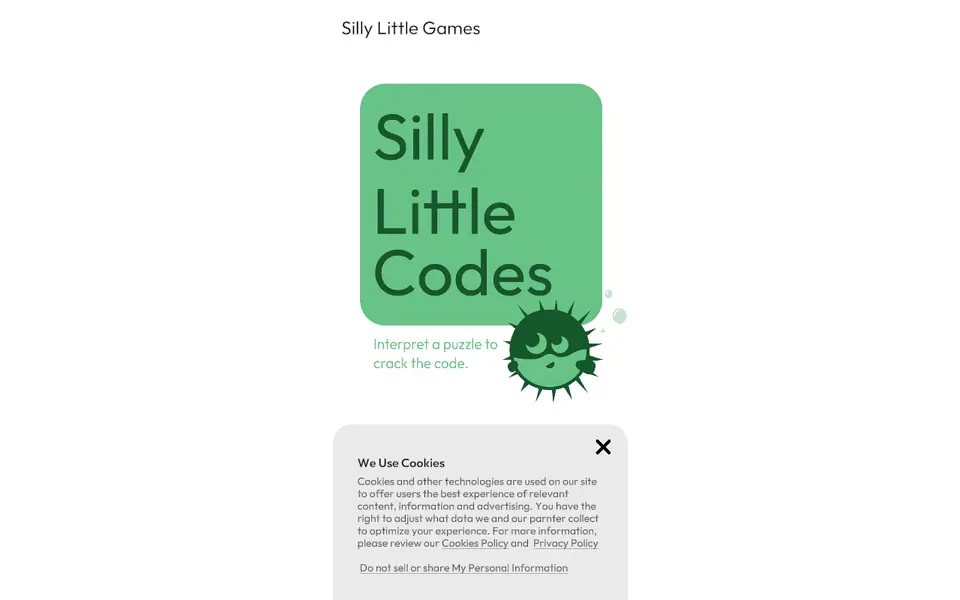 Screenshot of Silly Little Codes