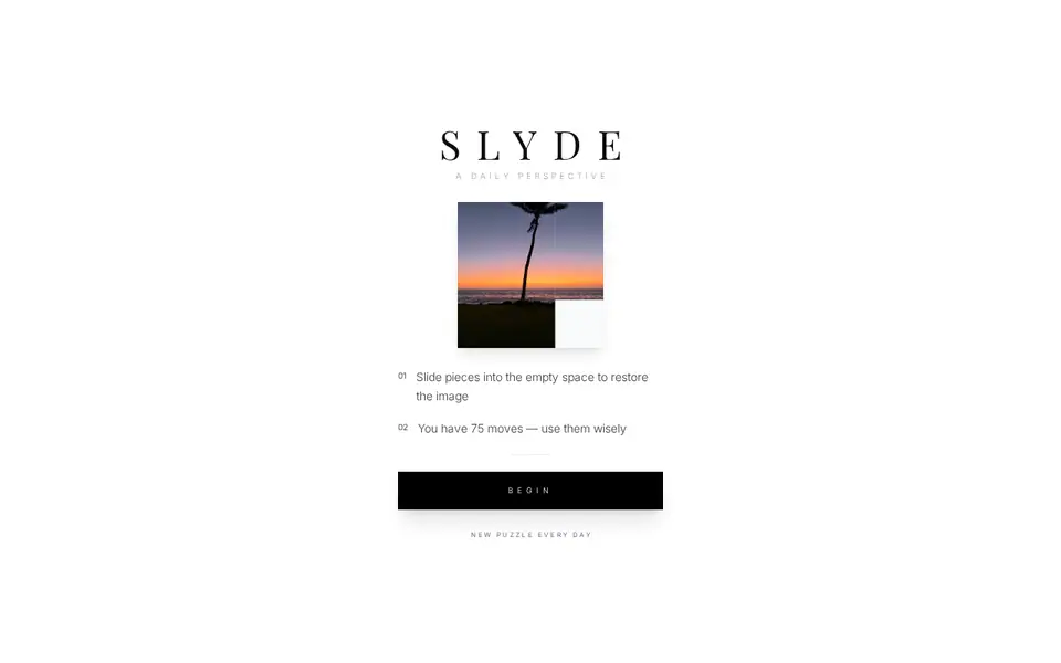 Screenshot of SLYDE