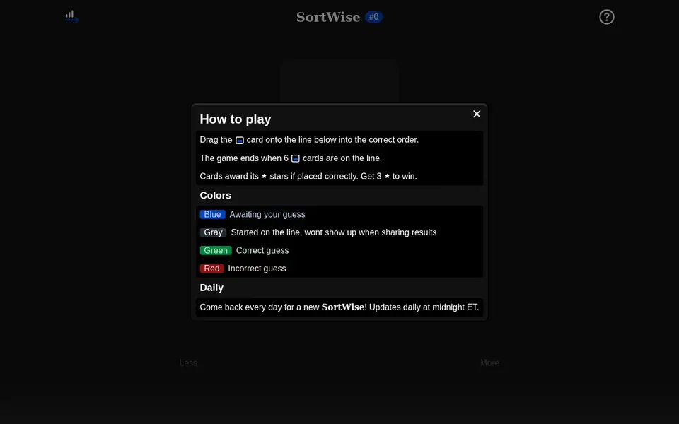 Screenshot of Sortwise