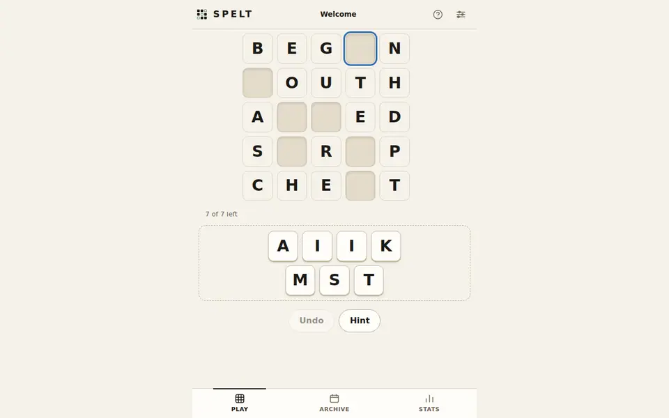 Screenshot of Spelt