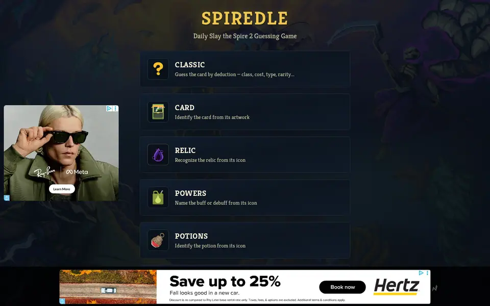 Screenshot of spiredle.net