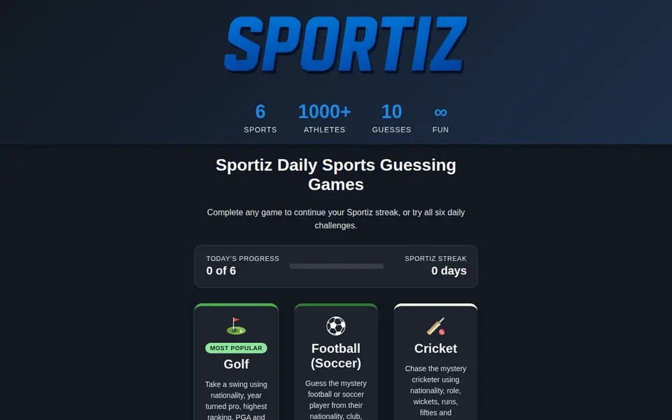 Screenshot of Sportiz