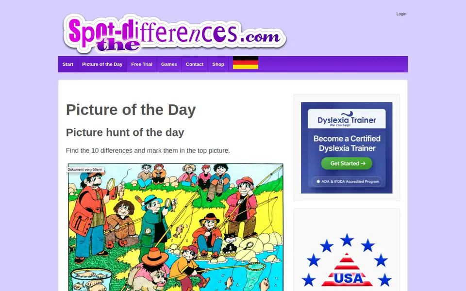 Screenshot of Spot the differences