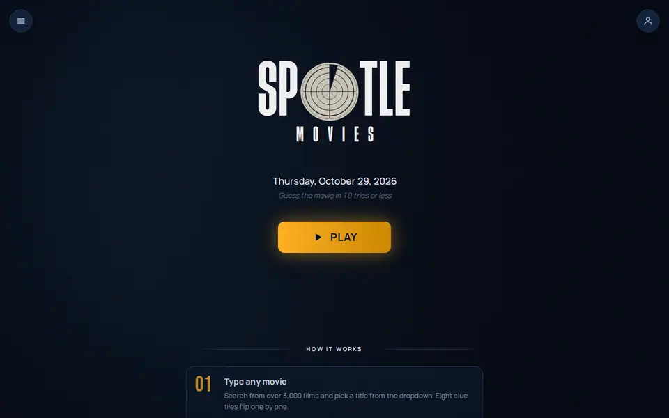 Screenshot of Spotle Movie