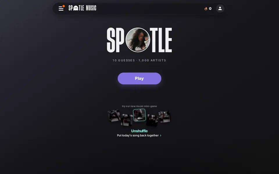 Screenshot of Spotle