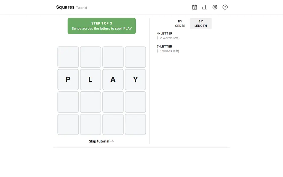 Screenshot of Squares