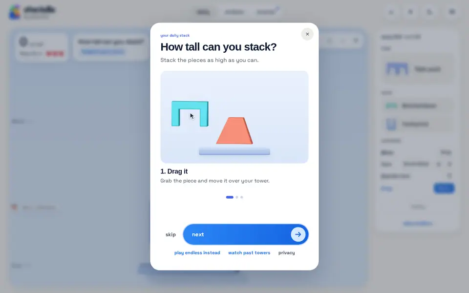Screenshot of Stackdle