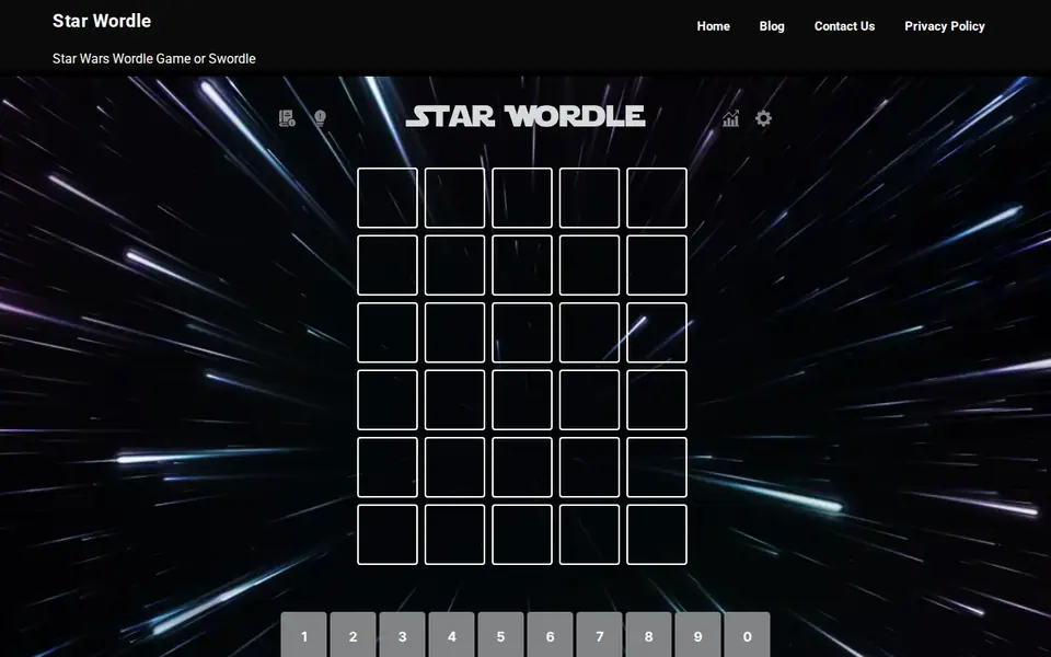 Screenshot of Star Wordle