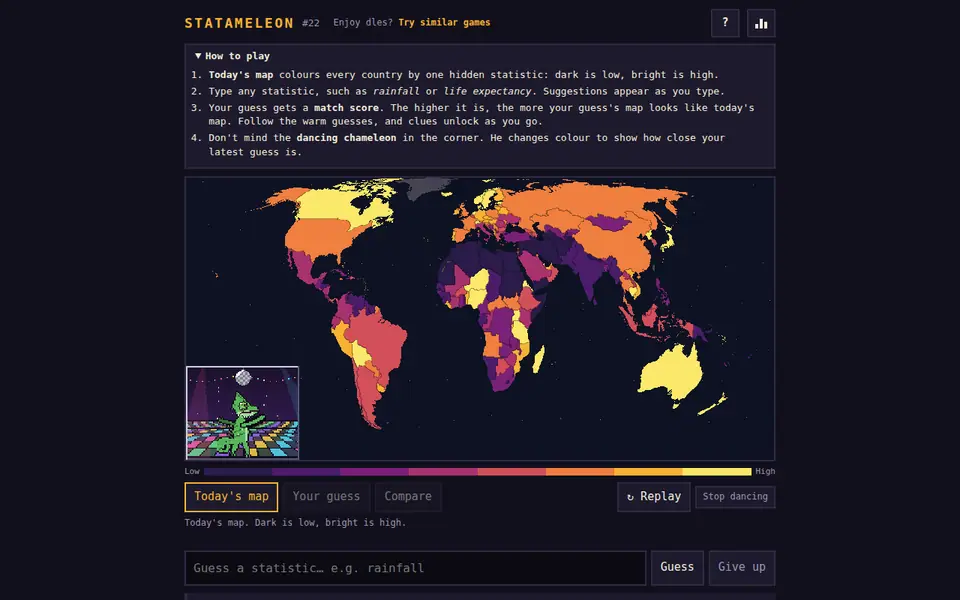 Screenshot of Statameleon