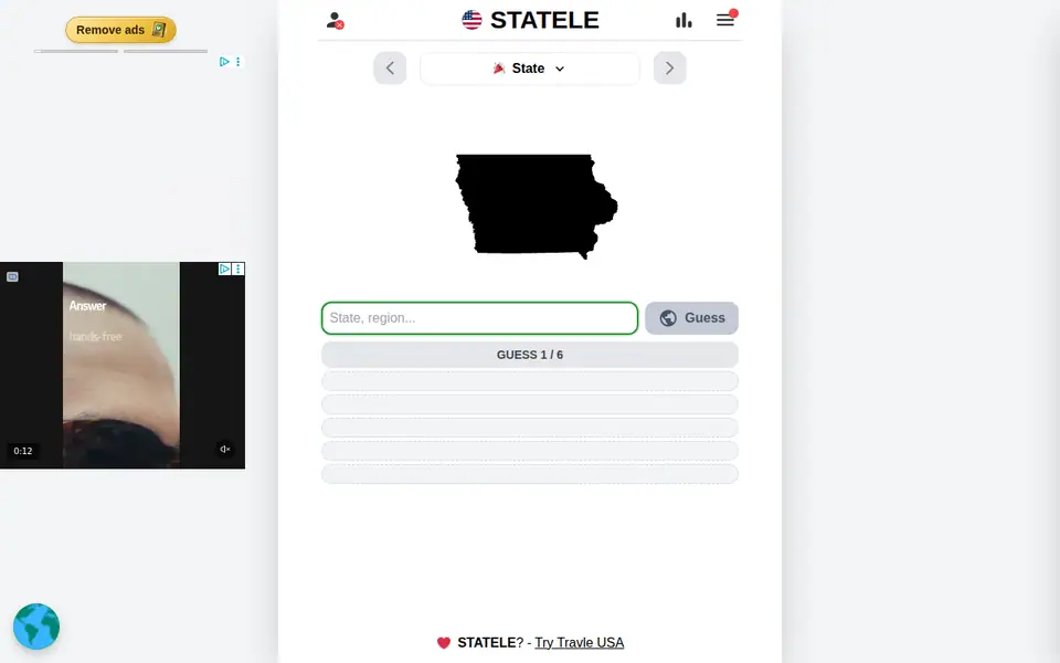 Screenshot of Statele
