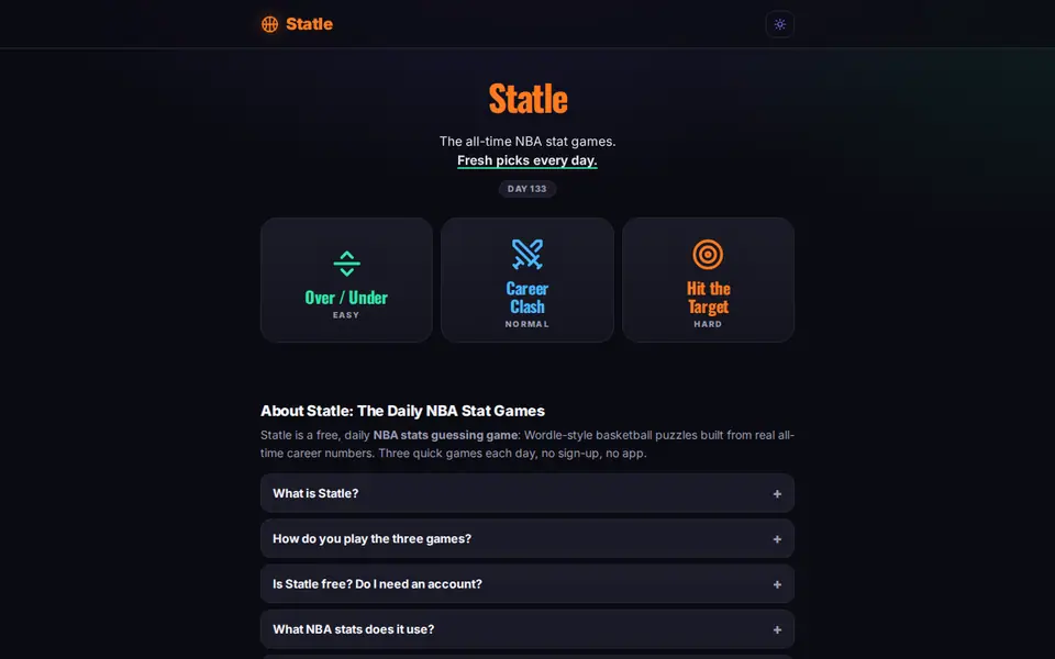 Screenshot of Statle