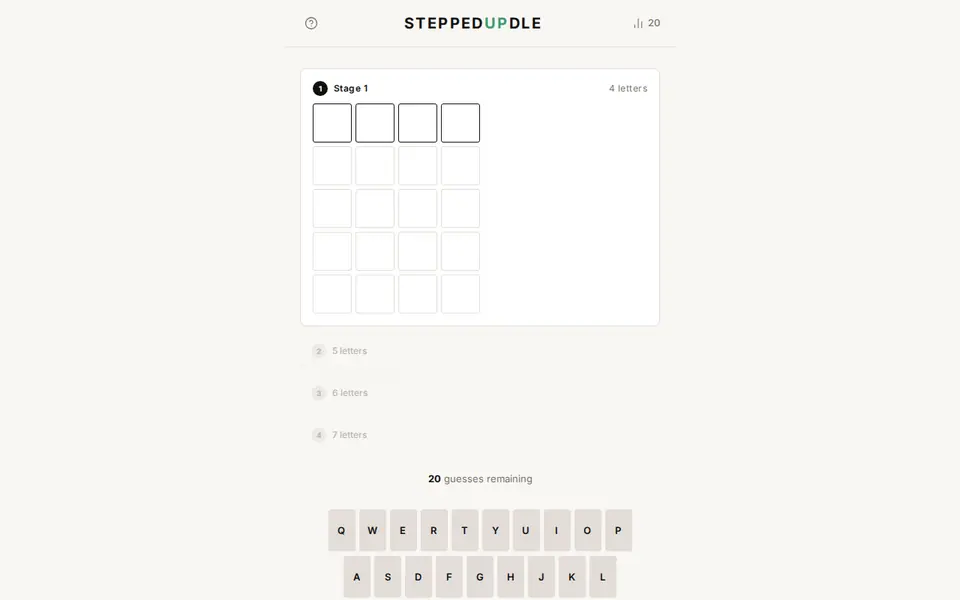 Screenshot of SteppedUpdle