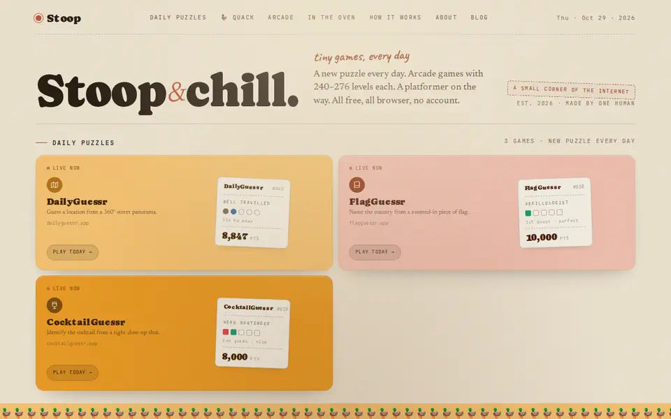 Screenshot of Stoop