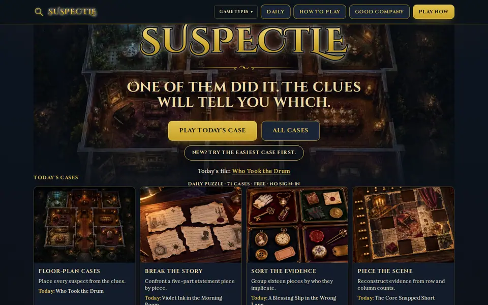 Screenshot of Suspectle