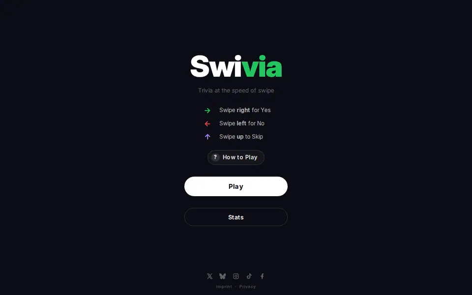 Screenshot of Swivia
