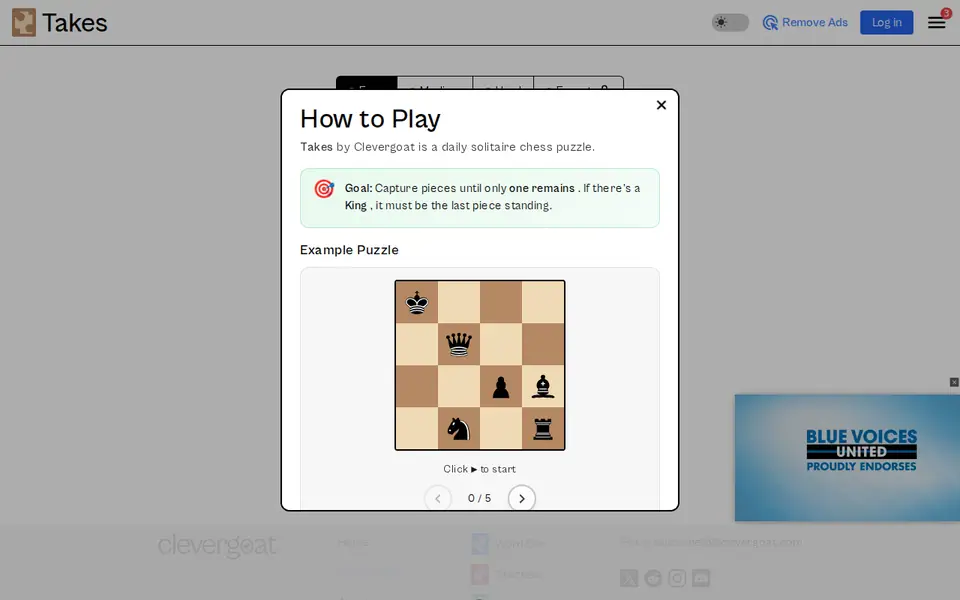 Screenshot of Takes