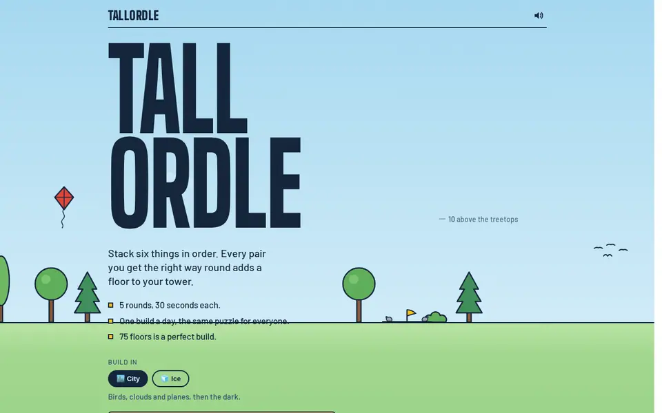 Screenshot of Tall Ordle