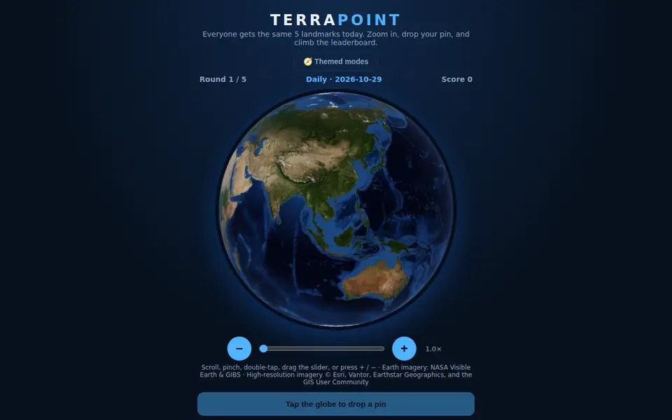 Screenshot of TerraPoint