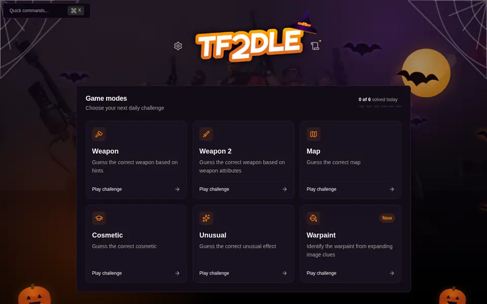 Screenshot of TF2dle