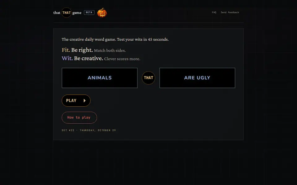 Screenshot of That THAT Game