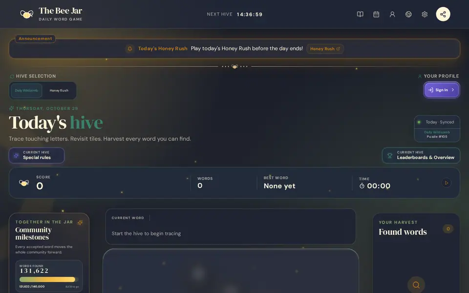 Screenshot of The Bee Jar