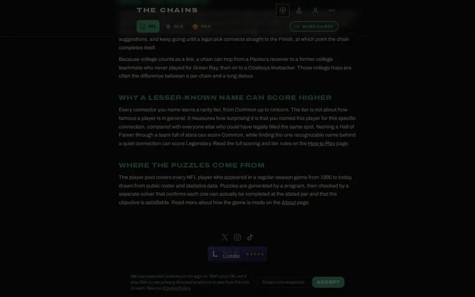 Screenshot of The Chains