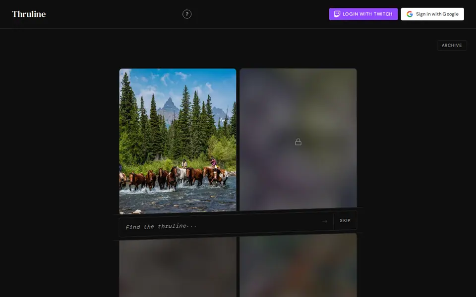 Screenshot of Thruline