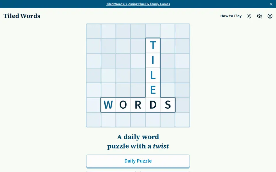 Screenshot of Tiled Words