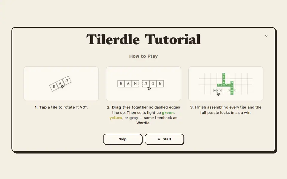 Screenshot of Tilerdle