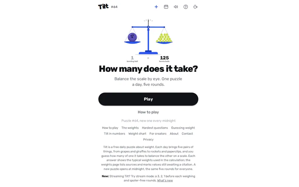 Screenshot of Tilt