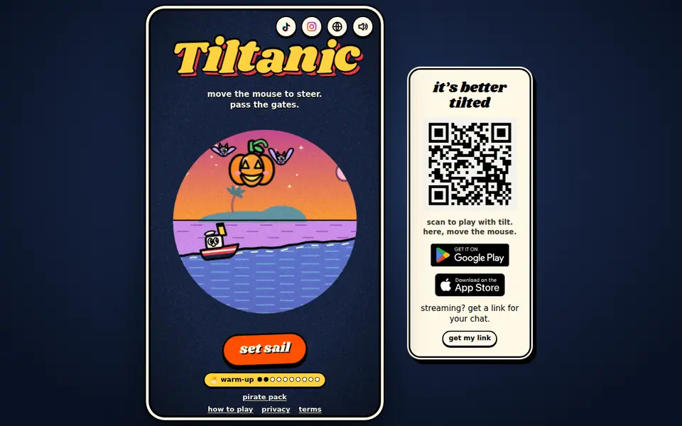 Screenshot of Tiltanic
