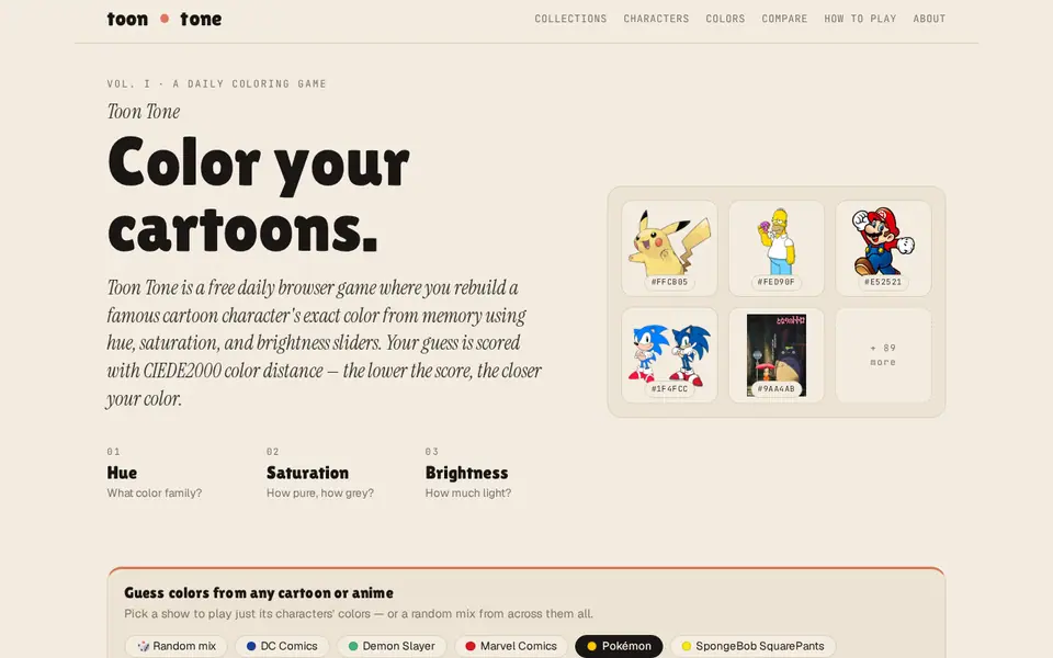 Screenshot of Toon Tone Fun