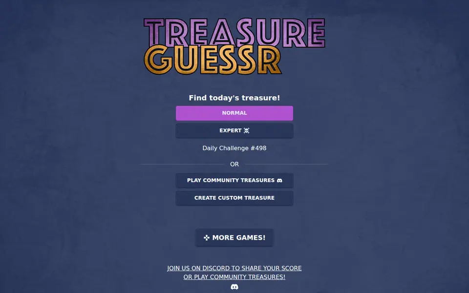 Screenshot of Treasure Guessr