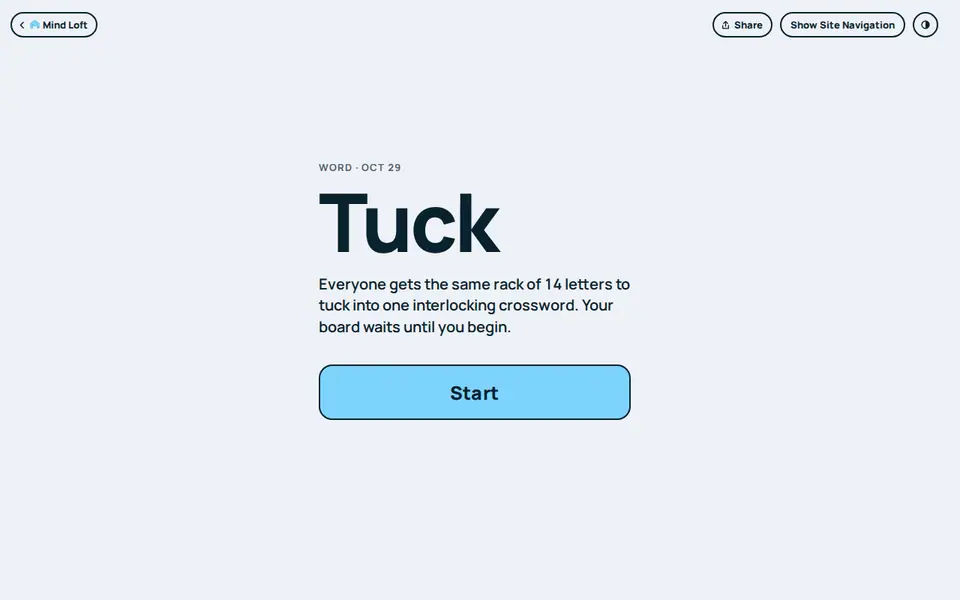 Screenshot of Tuck