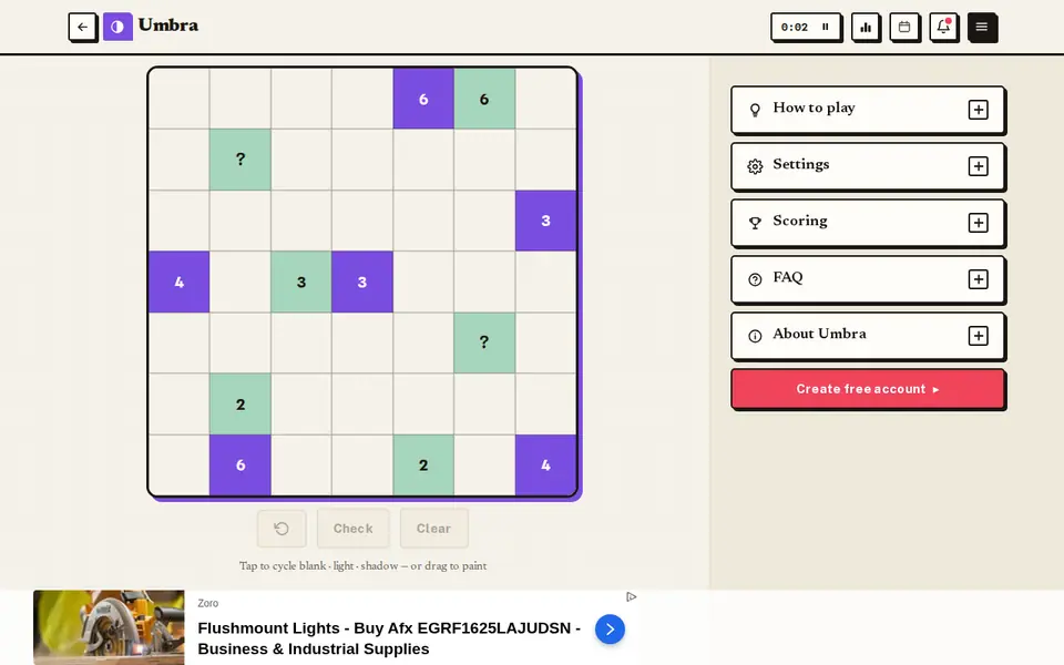 Screenshot of Umbra