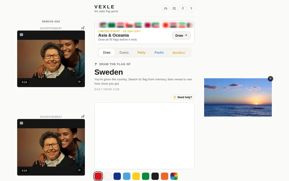 Screenshot of Vexle