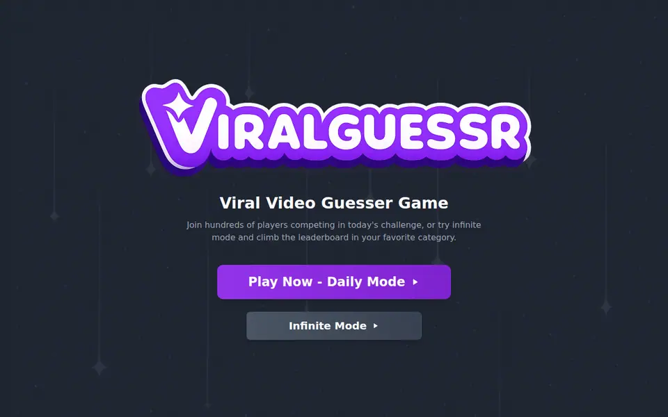 Screenshot of Viralguessr