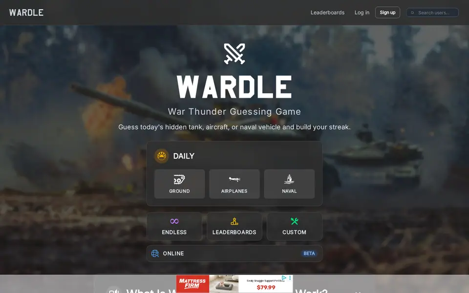 Screenshot of Wardle