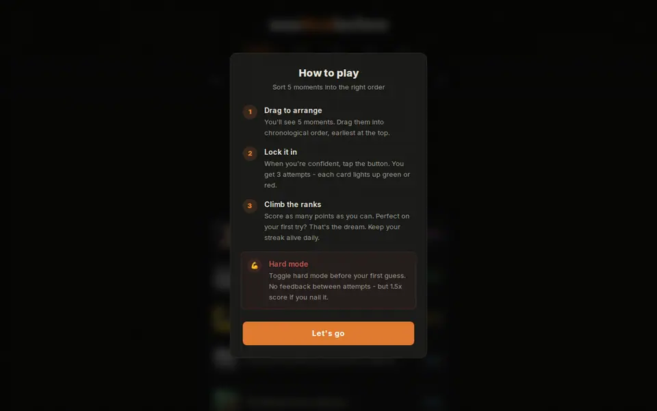 Screenshot of WasThatBefore