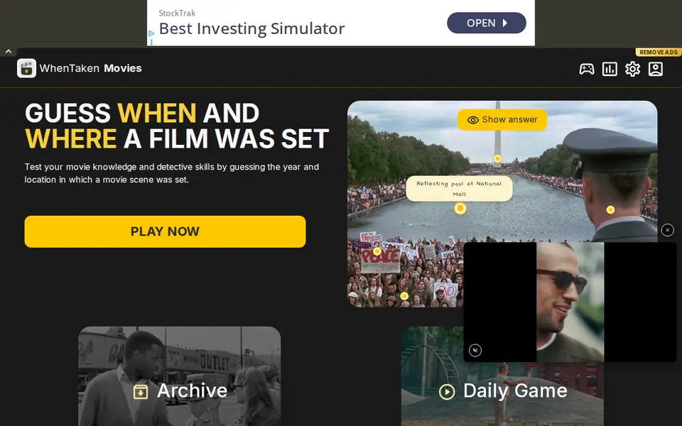Screenshot of WhenTaken Movies