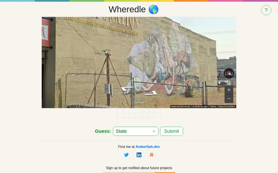 Screenshot of Wheredle