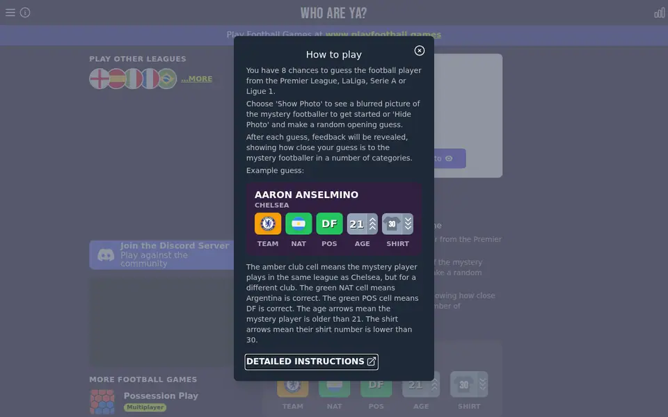 Screenshot of Who Are Ya?